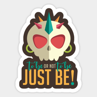 Hamlet Skull Shakespeare (to be or not to be) Sticker